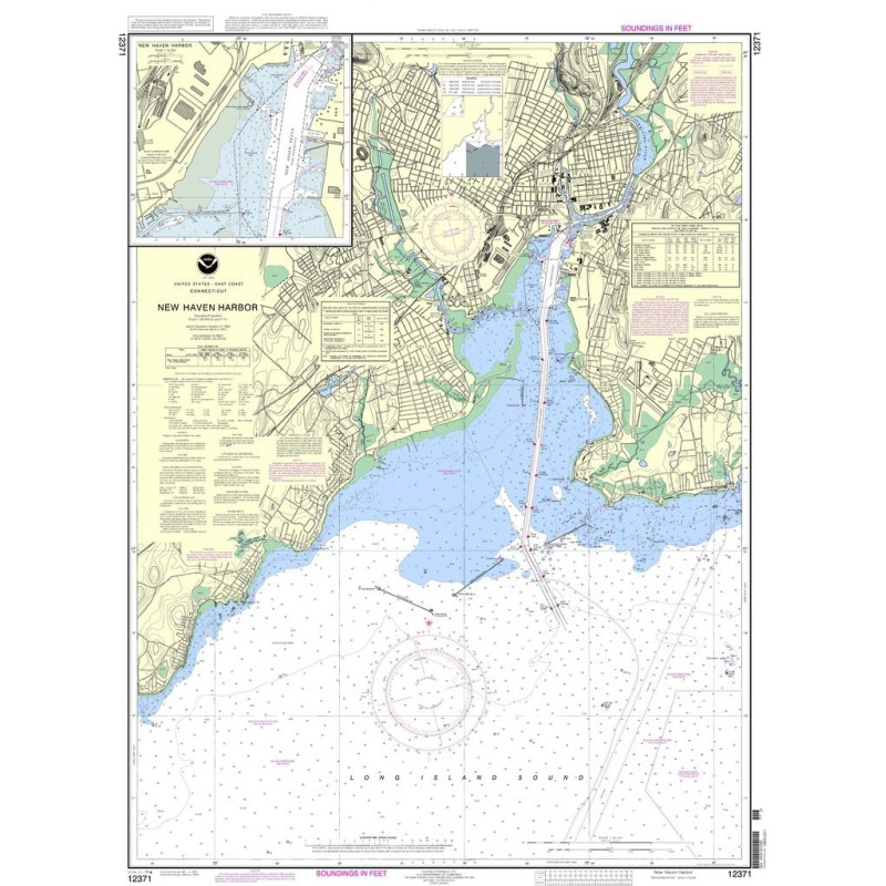 NOAA - 12371 - New Haven Harbor - New Haven Harbor (Inset)
