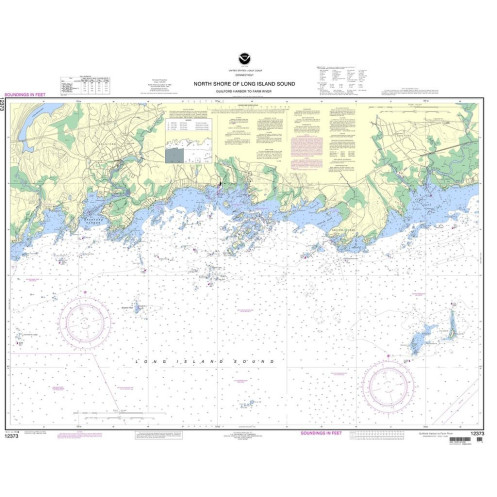 NOAA - 12373 - North Shore of Long Island Sound - Guilford Harbor to Farm River