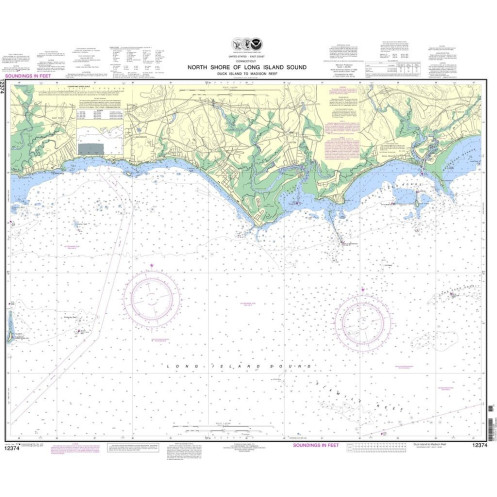 NOAA - 12374 - North Shore of Long Island Sound - Duck Island to Madison Reef