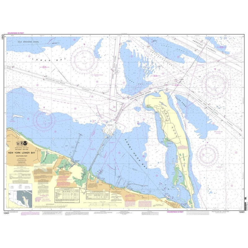 NOAA - 12401 - New York Lower Bay - Southern Part