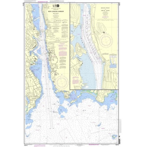 NOAA - 13213 - New London Harbor and Vicinity - Bailey Point to Smith Cove