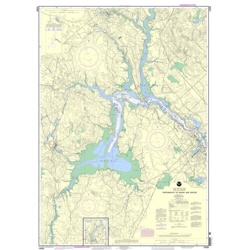 NOAA - 13285 - Portsmouth to Dover and Exeter