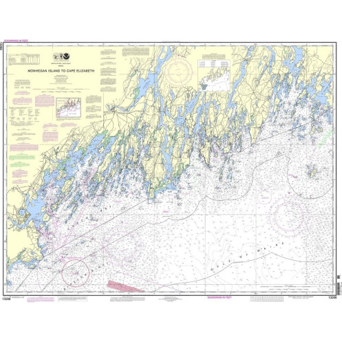 NOAA - 13288 - Monhegan Island to Cape Elizabeth