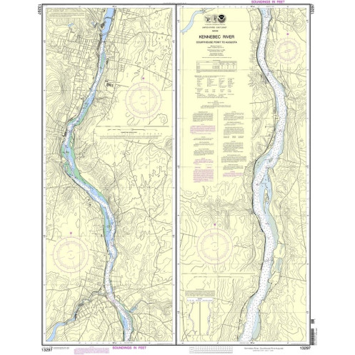NOAA - 13297 - Kennebec River - Courthouse Point to Augusta NOAA - 13297 - Kennebec River - Courthouse Point to Augusta