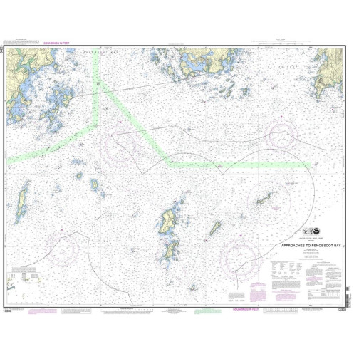 NOAA - 13303 - Approaches to Penobscot Bay