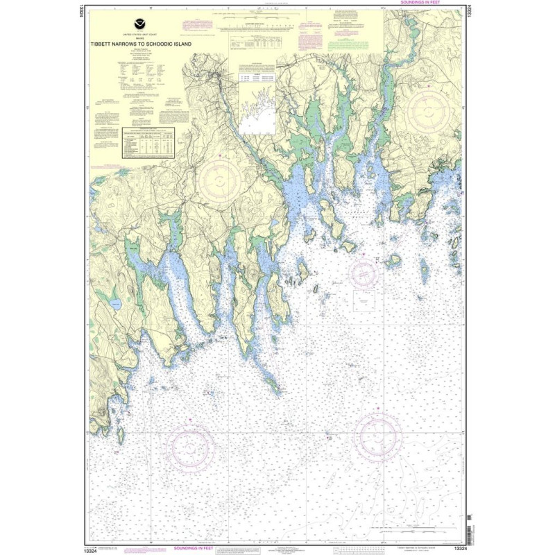 NOAA - 13324 - Tibbett Narrows to Schoodic Island