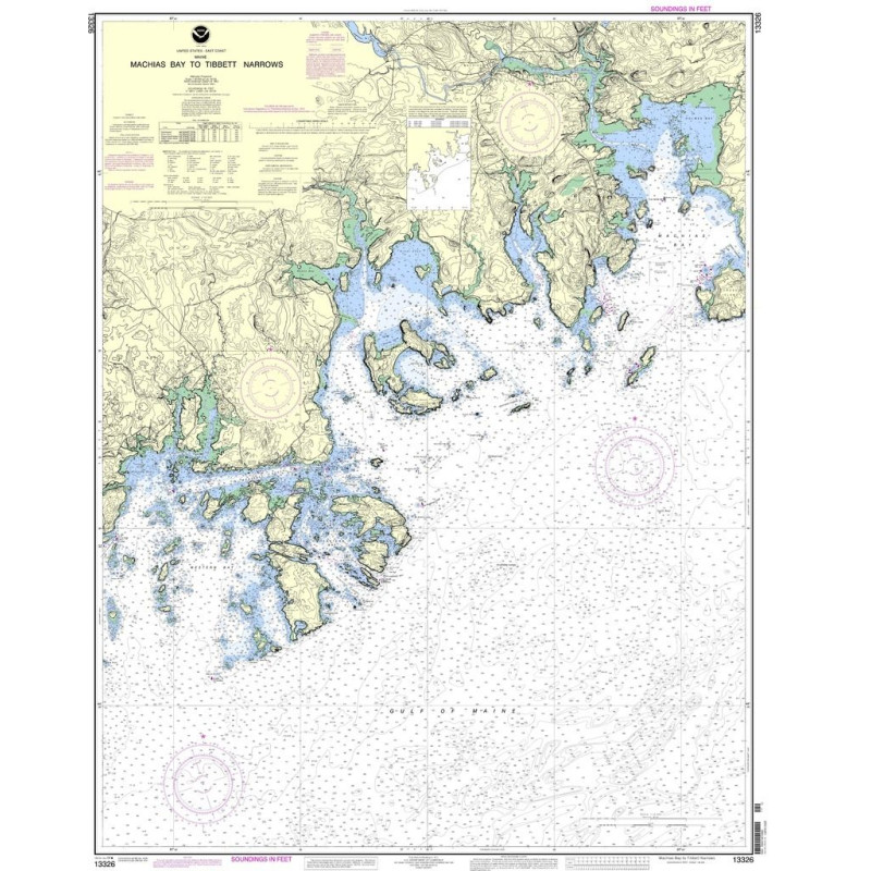 NOAA - 13326 - Machias Bay to Tibbett Narrows