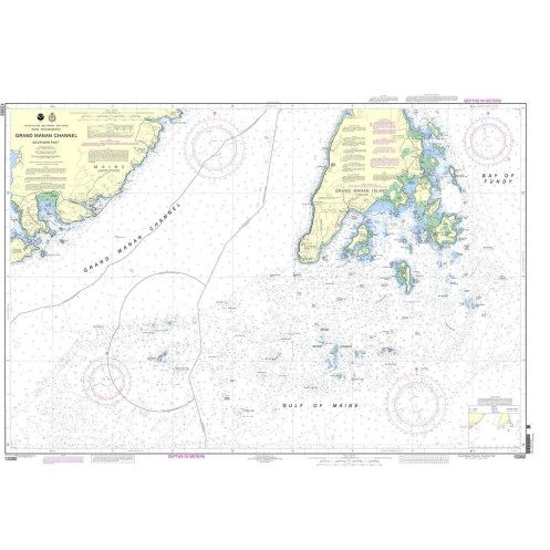 NOAA - 13392 - Grand Manan Channel - Southern Part (Metric)