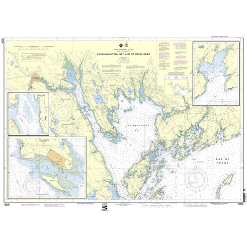 NOAA - 13398 - Passamaquoddy Bay and St. Croix River (Metric) - Beaver Harbour - Saint Andrews - Todds Point