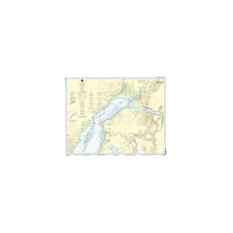 Carte marine NOAA - 16660 - Baie de Cook - Partie nord