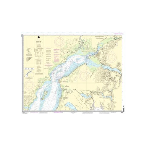 Carte marine NOAA - 16660 - Baie de Cook - Partie nord
