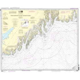 Carte marine NOAA - 16680MB - Pointe Elrington à l'île Chugach Est