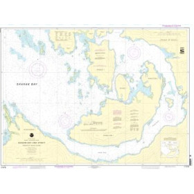 Carte marine NOAA - 17379 - Baie et détroit de Shakan