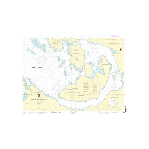 Nautical chart NOAA - 17379 - Shakan Bay and Strait