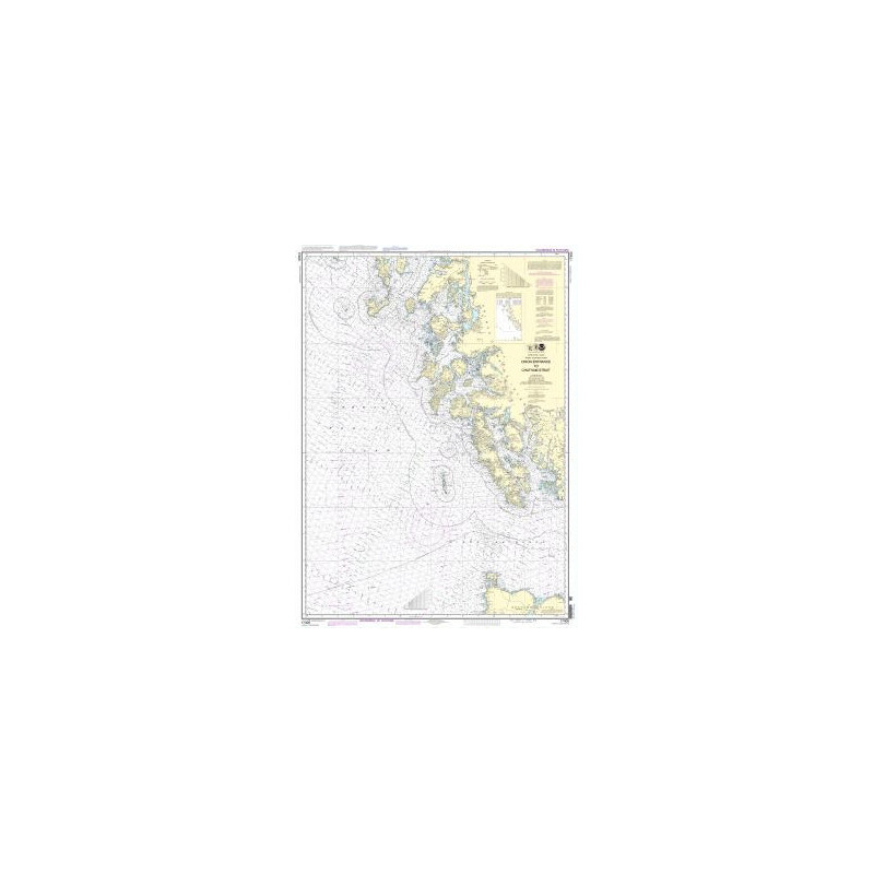 Carte marine NOAA - 17400 - Entrée Dixon au détroit de Chatham