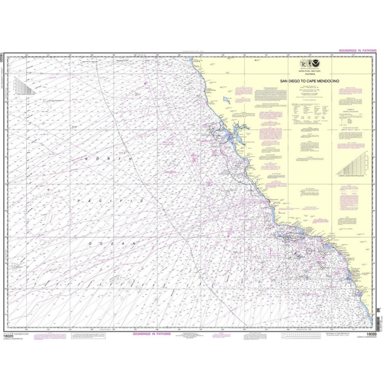 NOAA - 18020 - San Diego to Cape Mendocino