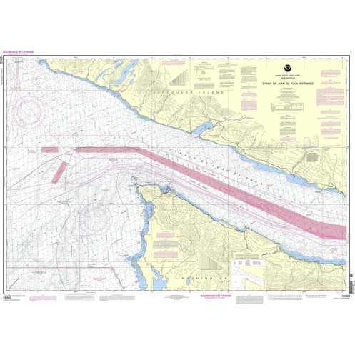 NOAA - 18460 - Strait of Juan de Fuca - Entrance - (includes Metric version)