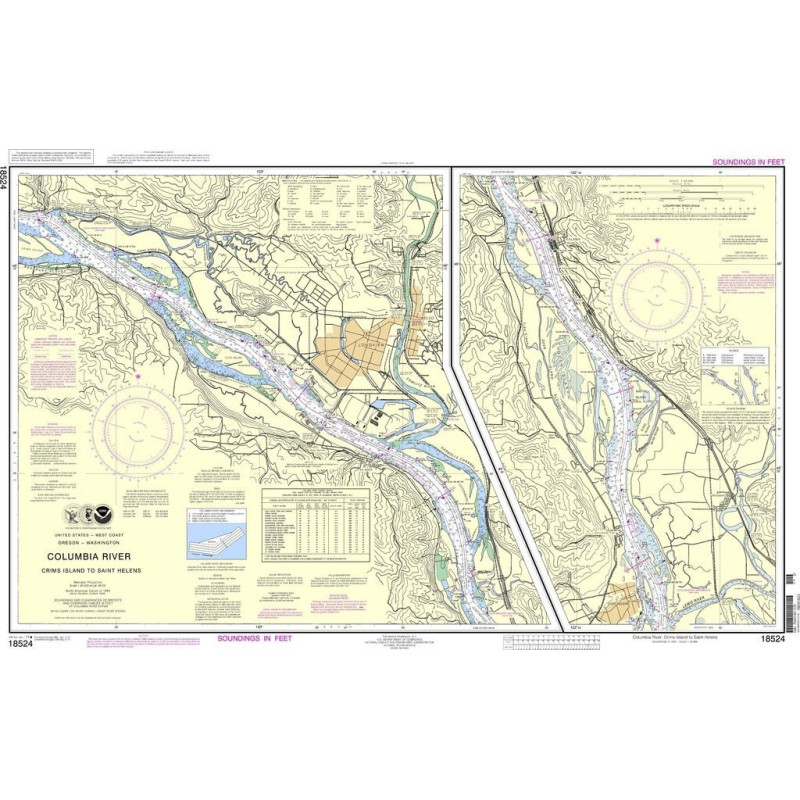 NOAA - 18524 - Columbia River - Crims Island to Saint Helens