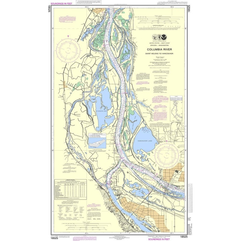 NOAA - 18525 - Columbia River - Saint Helens to Vancouver