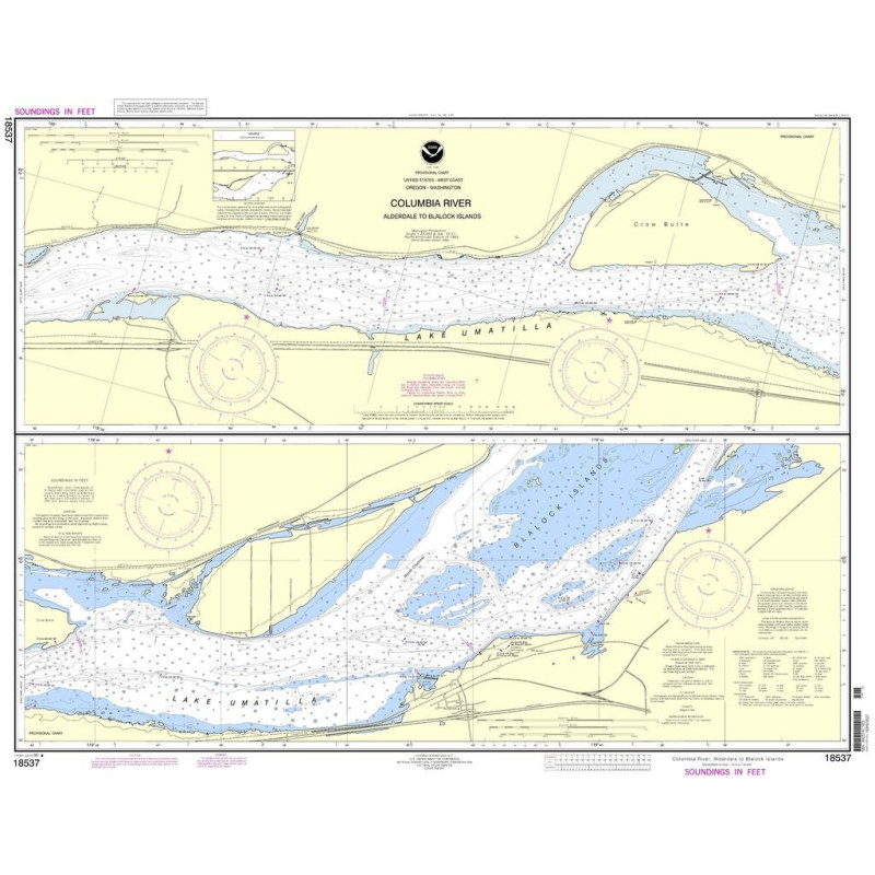 NOAA - 18537 - Columbia River - Alderdale to Blalock Islands