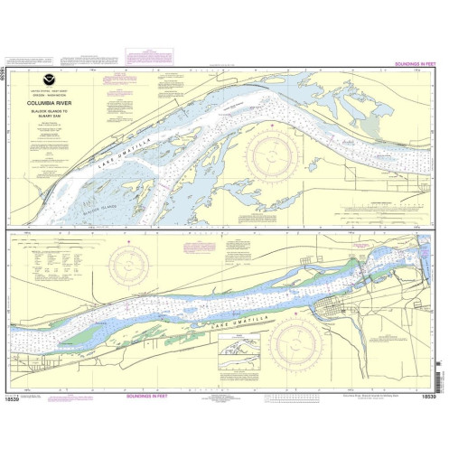 NOAA - 18539 - Columbia River - Blalock Islands to McNary Dam