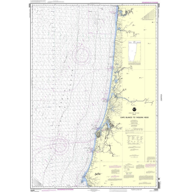 NOAA - 18580 - Cape Blanco to Yaquina Head