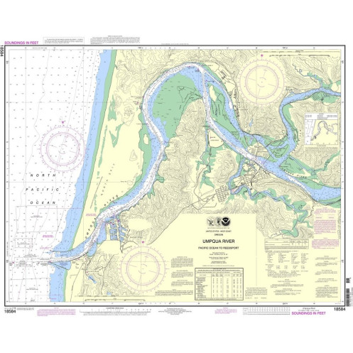 NOAA - 18584 - Umpqua River - Pacific Ocean to Reedsport