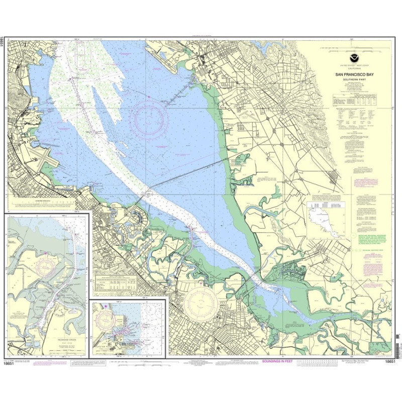 NOAA - 18651 - San Francisco Bay - Southern part. - Redwood Creek - Oyster point