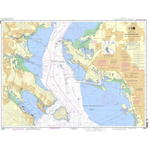 NOAA - 18653 - San Francisco Bay - Angel Island to point San pedro