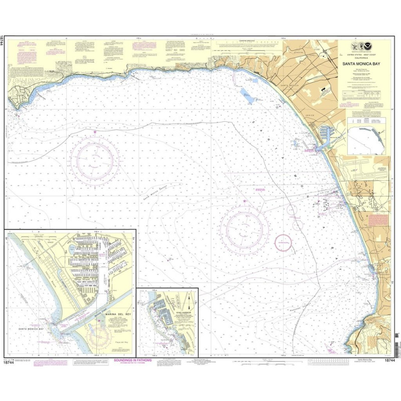 NOAA - 18744 - Santa Monica Bay - King Harbor - Marina Del Rey