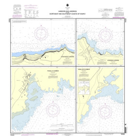 NOAA - 19322 - Harbors & Landings on the Northeast & Southeast Coasts of Hawaii - Honokaa Landing - Honu?apo Bay - Kukuihaele L