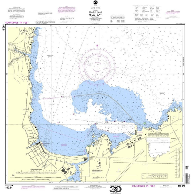 NOAA - 19324 - Island of Hawaii - Hilo Bay