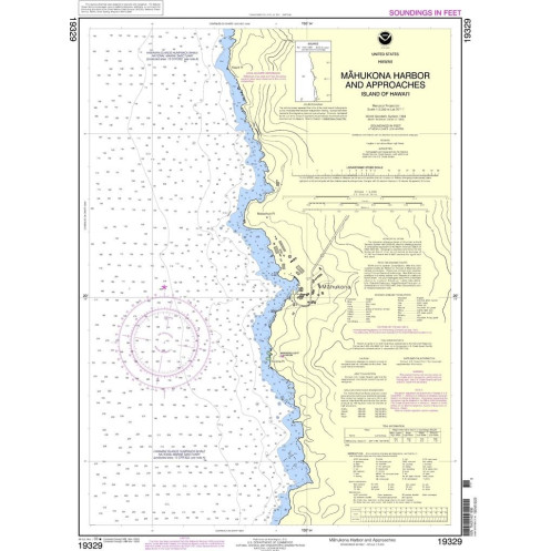 NOAA - 19329 - Mahukona Harbor and Approaches - Island of Hawaii