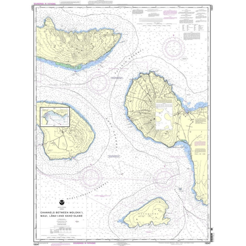 NOAA - 19347 - Channels between Molokai, Maui, Lanai and Kahoolawe - Manele Bay