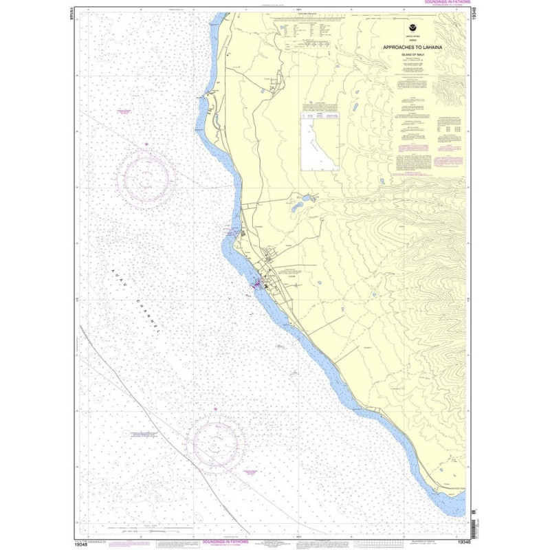 NOAA - 19348 - Approaches to Lahaina Island of Maui