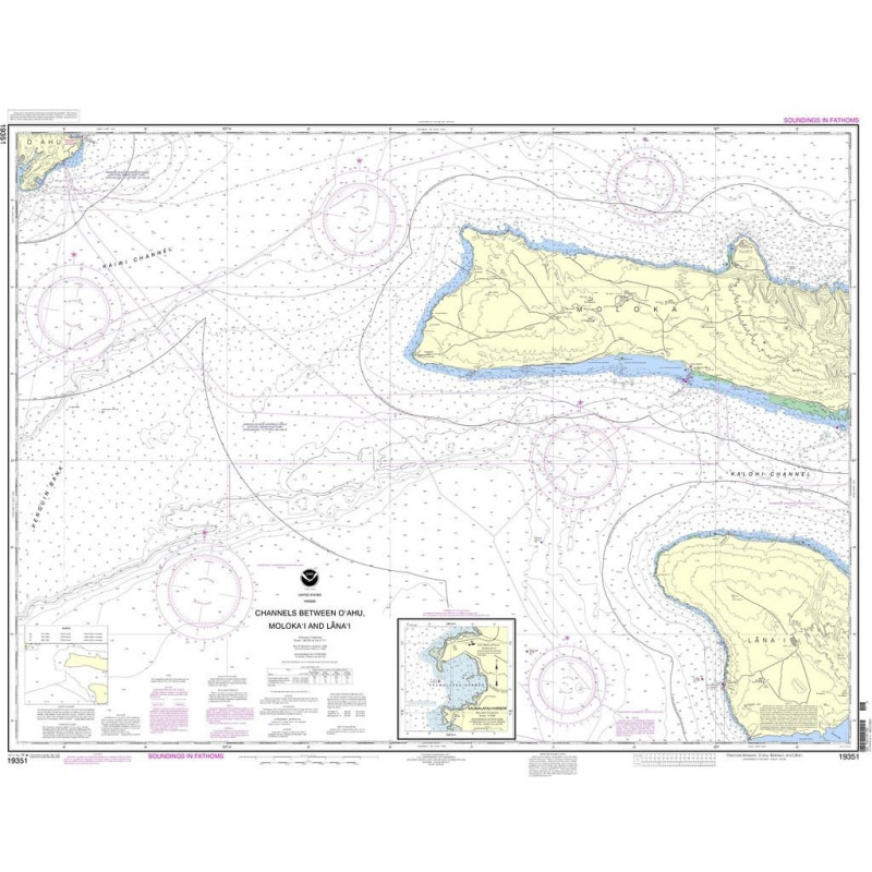 NOAA - 19351 - Channels between O‘ahu, Moloka‘i and Lana‘i - Kaumalapu Harbor
