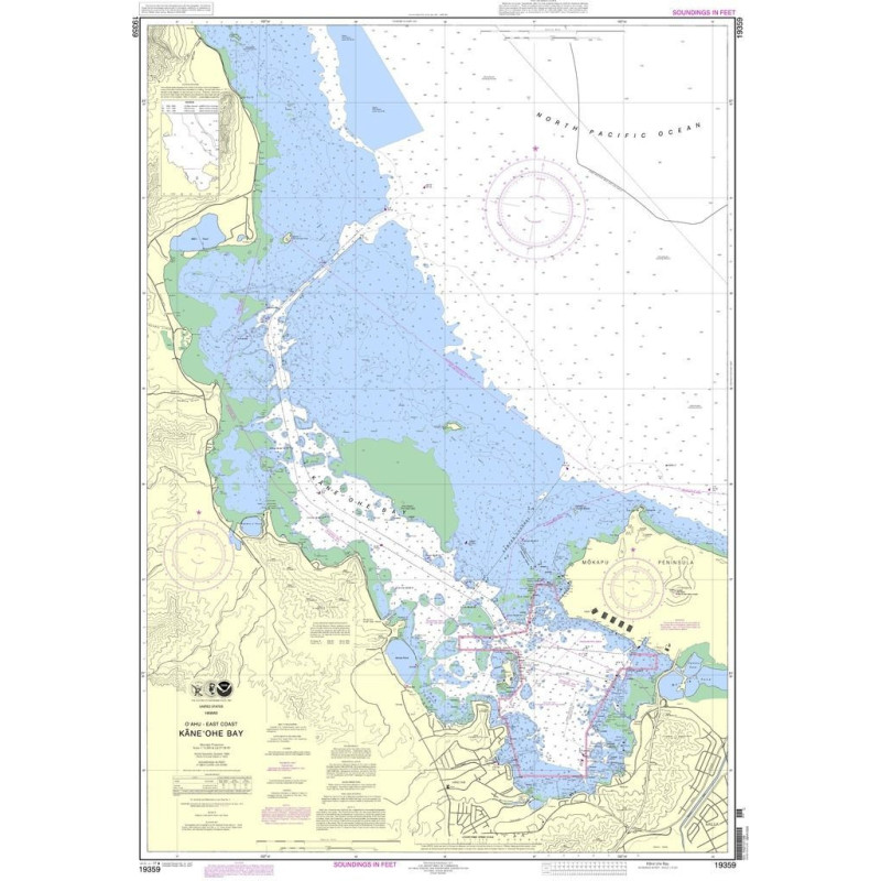 NOAA - 19359 - East Coast of Oahu - Kaneohe Bay