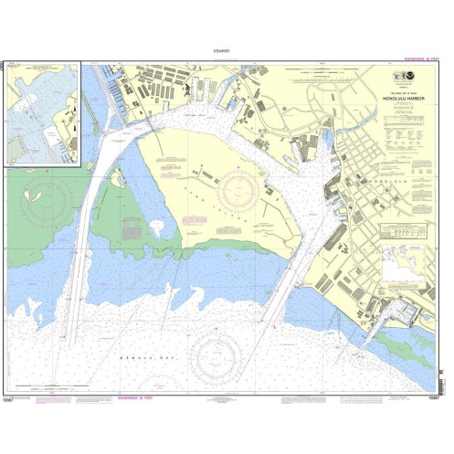 NOAA - 19367 - Island of Oahu - Honolulu Harbor