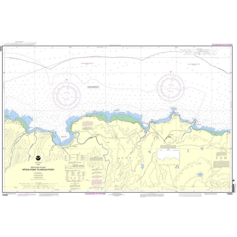 NOAA - 19385 - North Coast of Kauai - Haena Point to Kepuhi Point