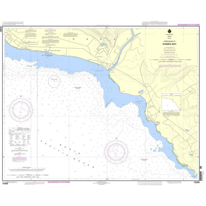 NOAA - 19386 - Kauai - Approaches to Waimea Bay
