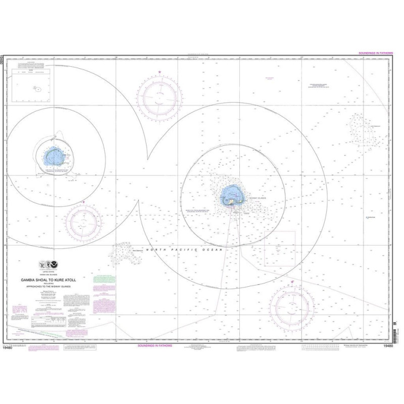 NOAA - 19480 - Gambia Shoal to Kure Atoll Including Approaches to the Midway Islands
