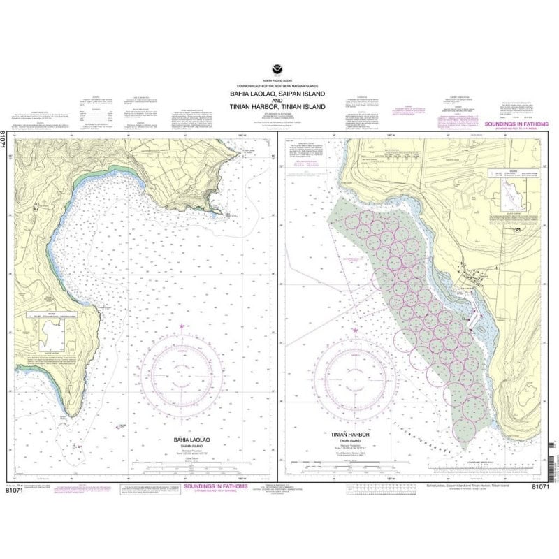 NOAA - 81071 - Commonwealth of the Northern Mariana Islands - Bahia Laolao and Tinian Harbor - Bahia Laolao - Saipan Island - Ti