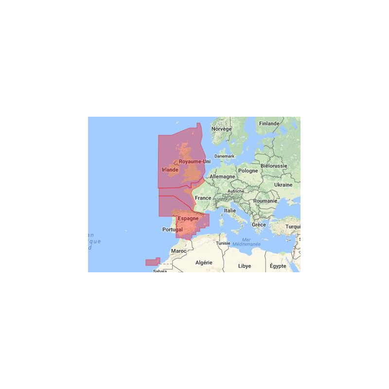 Livechart - Manche - Atlantique (Royaume-Unid / Irlande + France + Espagne)