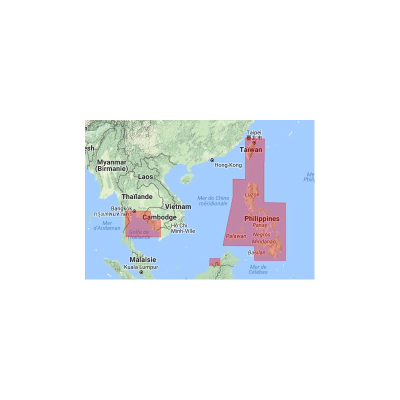 Livechart - Océan indien oriental + mer de Chine