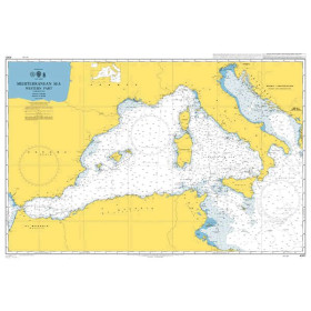 Admiralty Raster ARCS - 4301 - Mediterranean Sea Western Part