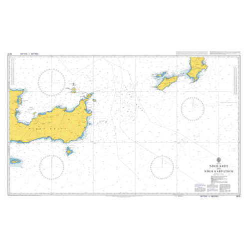 Admiralty Raster ARCS - 3679 - Nisos Kriti to Nisos Karpathos