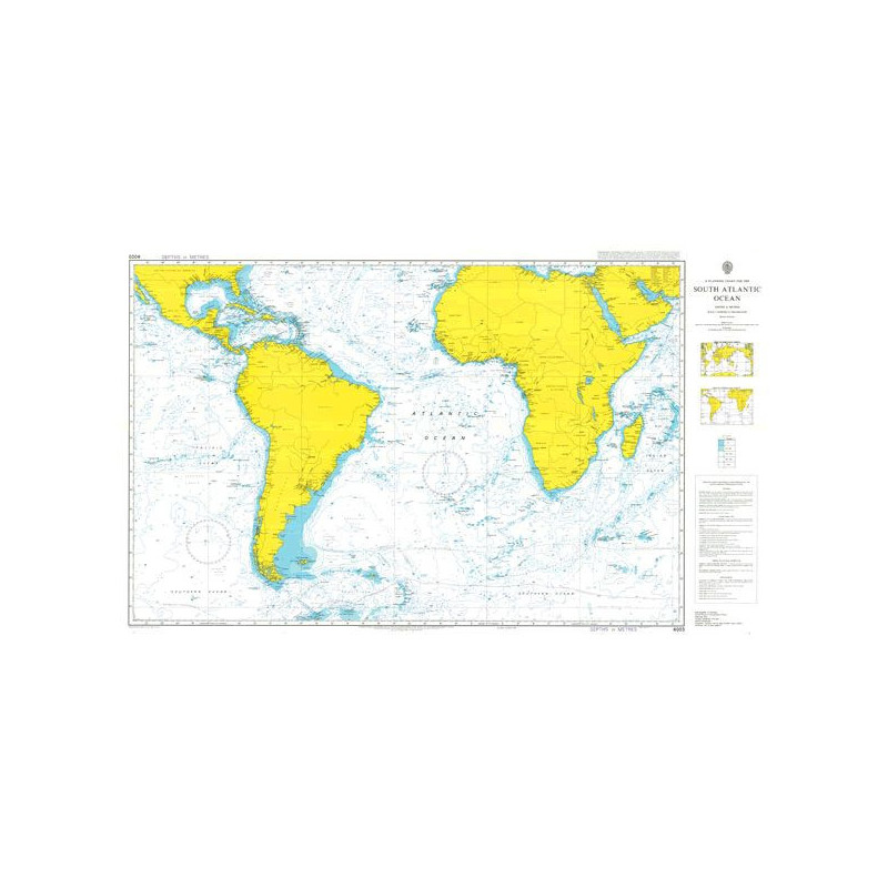 Admiralty Raster Geotiff - 4003 - A Planning Chart for the South Atlantic Ocean