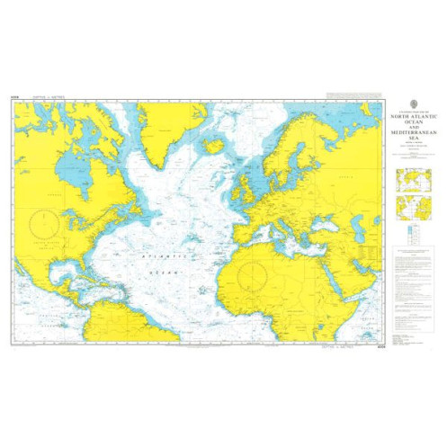Admiralty Raster Géotiff - 4004 - A Planning Chart for the North Atlantic Ocean and Mediterranean Sea