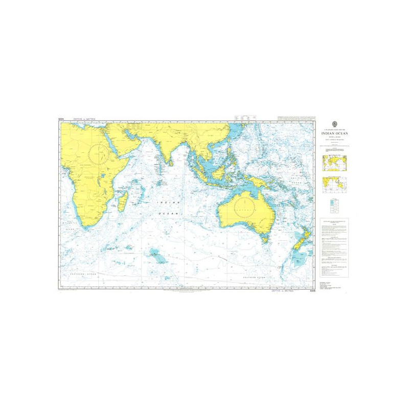 Admiralty Raster Geotiff - 4005 - A Planning Chart for the Indian Ocean