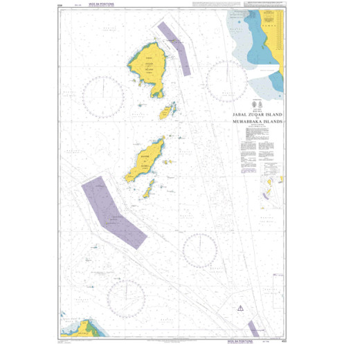 Admiralty Raster Geotiff - 453 - Jazirat Jabal Zuqar to Muhabbaka Islands